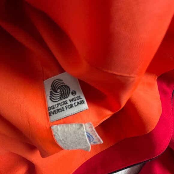 Vintage PSI By Alvin Bell Union Made Womens Red Wool Blazer Size 10 USA-Made - Picture 4 of 11